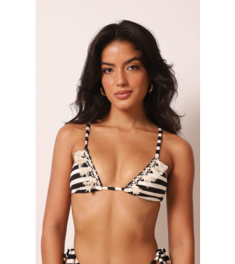 MARINA BLACK STRIPES TOP SUN KINI