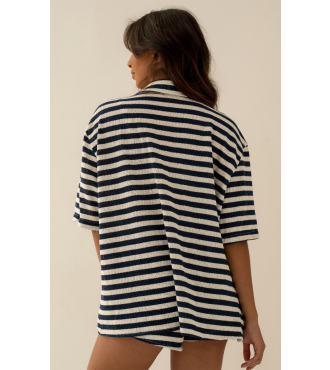 WAVE NAVY BLUE CAMISA