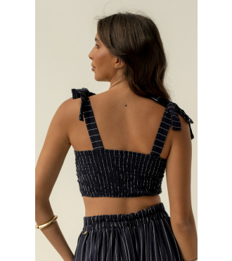 MAREN AZUL MARINHO CROPPED