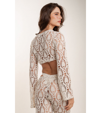 KAI CROPPED RENDA MANGA LONGA