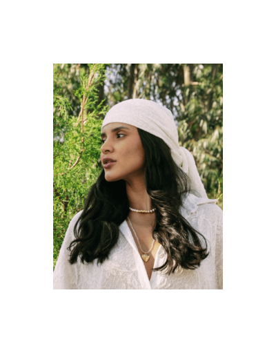 CELESTE LENÇO EM RENDA