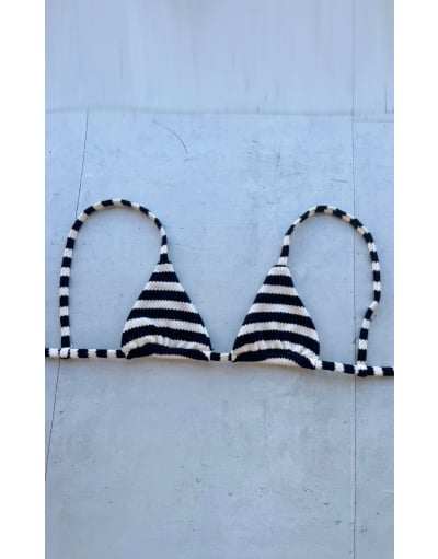 BLACK STRIPES TOP SUN KINI