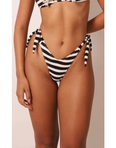 MARINA BLACK STRIPES CALCINHA LACINHO SEMI ASA DELTA