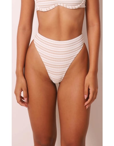 SUYANE OFF WHITE STRIPES CALCINHA SEMI HOT PANT
