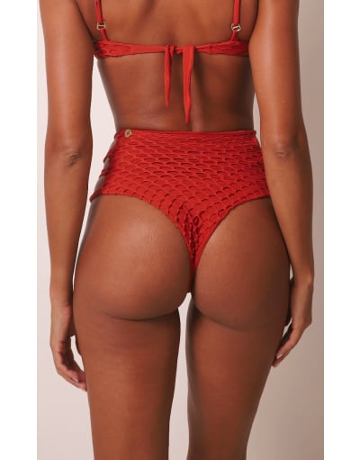 GRINGA BORDÔ CALCINHA SEMI HOT PANT