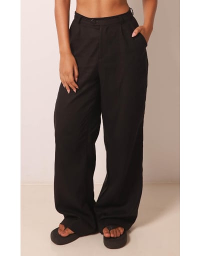 KAUANE BLACK CALÇA COM LINHO