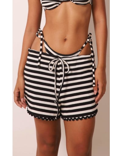 MARINA BLACK STRIPES SHORT