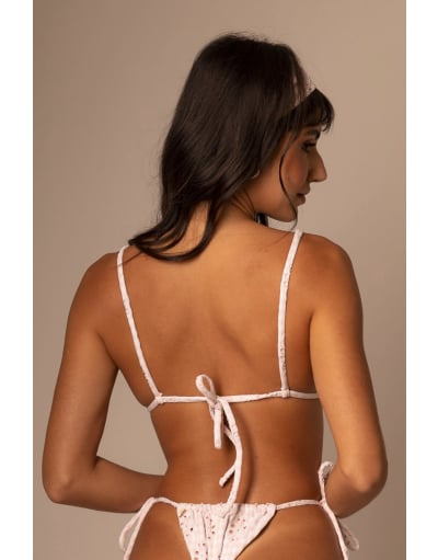 VICHY BARBIE PINK TOP SUN KINI