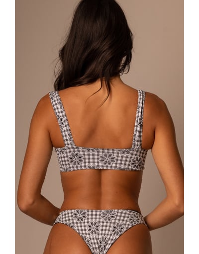 VICHY BARBIE BLACK TOP ARCO ABERTO