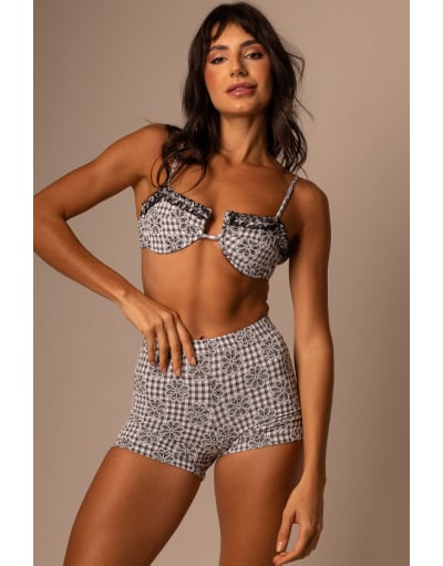 VICHY BARBIE BLACK SHORT