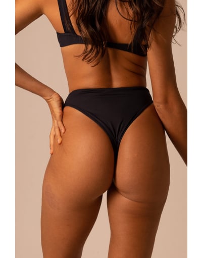 BELLA BLACK CALCINHA SEMI HOT PANT