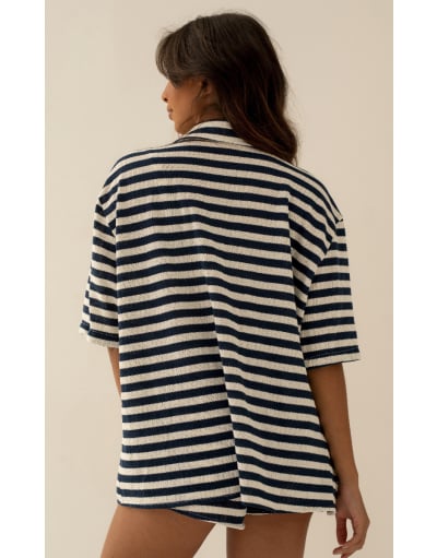 WAVE NAVY BLUE CAMISA