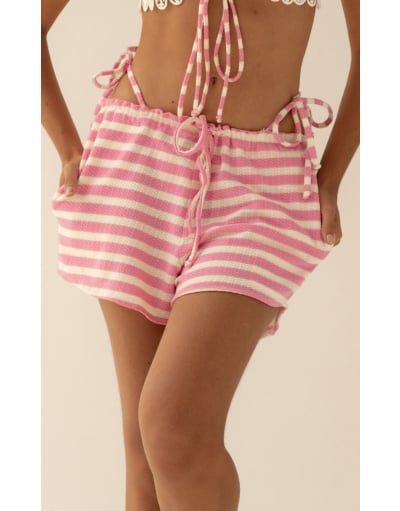 WAVE NAVY LIGHT PINK SHORT