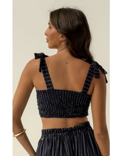 MAREN AZUL MARINHO CROPPED