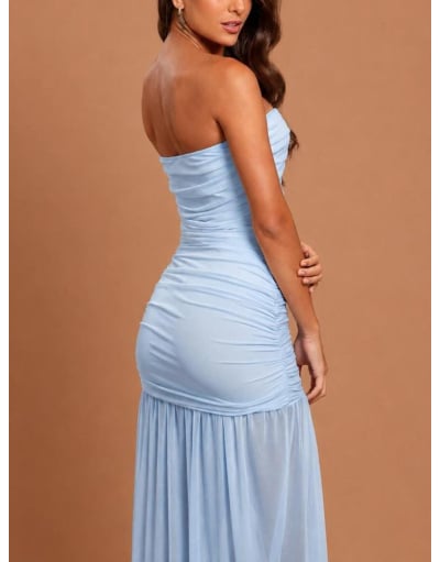 PLUMA BABY BLUE VESTIDO